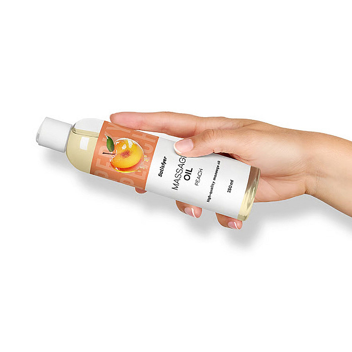 Распродажа!!! Массажное масло Satisfyer Massage Oil Peach 250 мл (срок 30.04.2027)