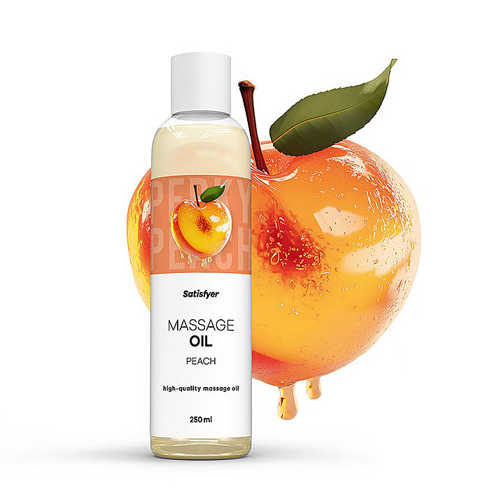 Распродажа!!! Массажное масло Satisfyer Massage Oil Peach 250 мл (срок 30.04.2027)