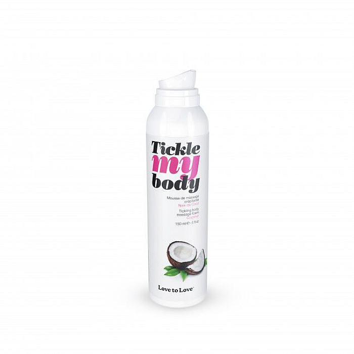 Массажная пена Love To Love TICKLE MY BODY COCONUT (150 мл) (предыдущий дизайн!!!)