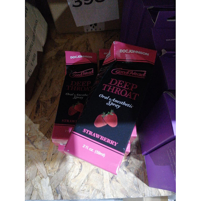 Спрей для мінету Doc Johnson GoodHead DeepThroat Spray - Sweet Strawberry 59мл (м'яте паковання!!!)