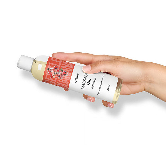Розпродаж!!! Масажна олія Satisfyer Massage Oil Guarana 250 мл (термін 30.04.2027)