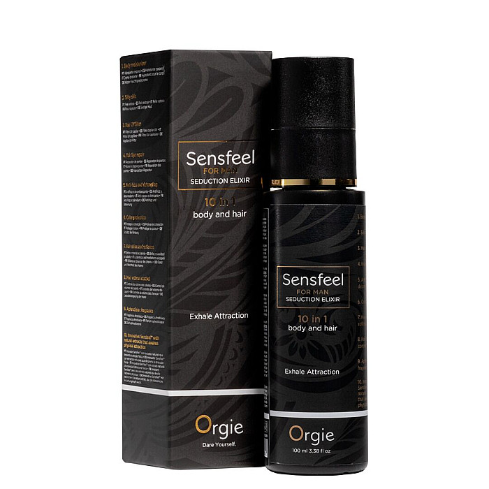 Розпродаж!!! Лосьйон з феромонами Orgie Sensfeel Seduction Elixir for Man 100мл (термін 15.05.2027)