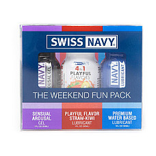 Распродажа!!! Набор Swiss Navy Weekend Fun Pack 3 х 30 мл (срок 05.03.2027)