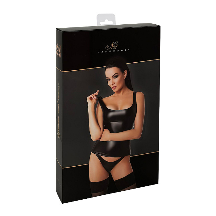 Топ Noir Handmade F346 Powerwetlook top - XXL