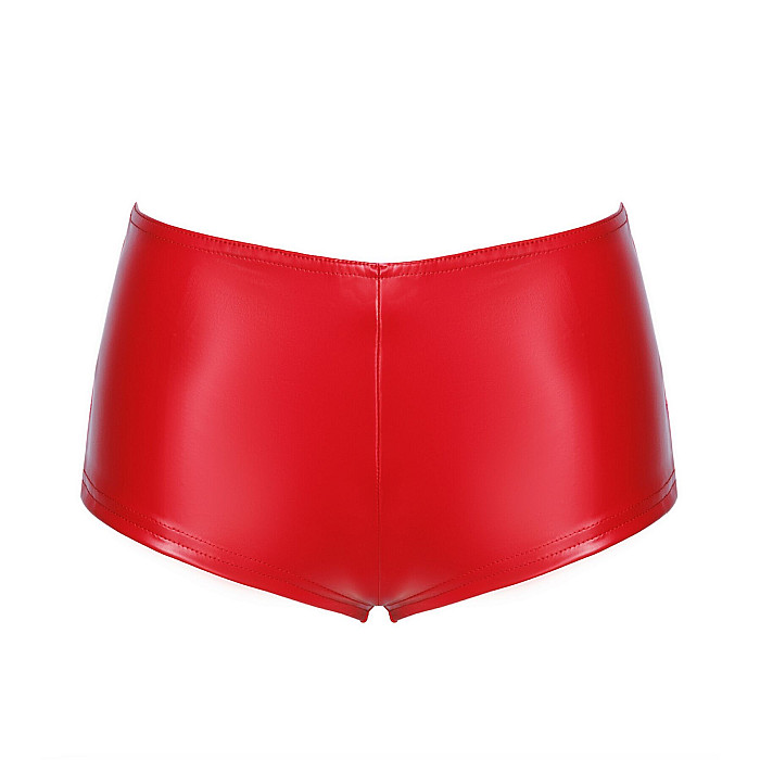 Шорти Noir Handmade F356 Red powerwetlook shorts - S