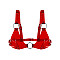 Ліф класичний Feral Feelings - Bikini Top Red Trasparent