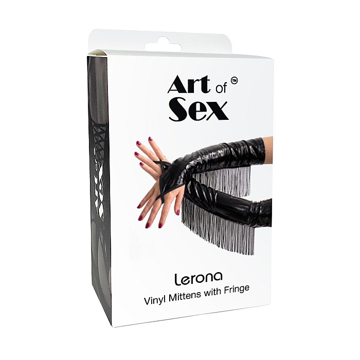Вінілові мітенки Art of Sex - Lerona, розмір S, колір чорний