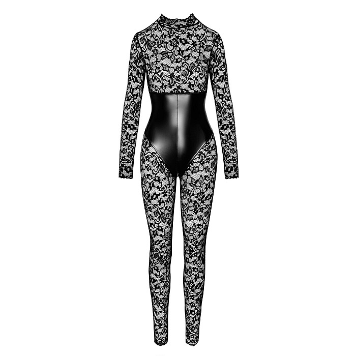 Комбинезон Noir Handmade F299 Enigma, M, кружево, длинный рукав, имитация корсета, доступ