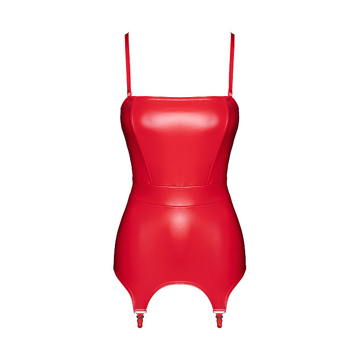 Корсет з підв'язками для панчіх Noir Handmade F368 Bombshell Fierce Corset-belt Red XL