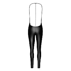 Комбінезон Noir Handmade F306 Mirage catsuit with jewelry rhinestone chain adorning the back - M