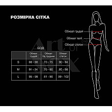 Боди Art of Sex - Jazz, цвет черный с эффектом мокрого бархата, Размер M