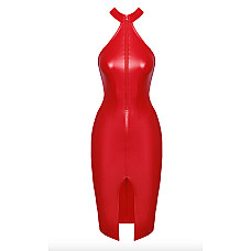 Сукня Noir Handmade F354 Red powerwetlook dress - M
