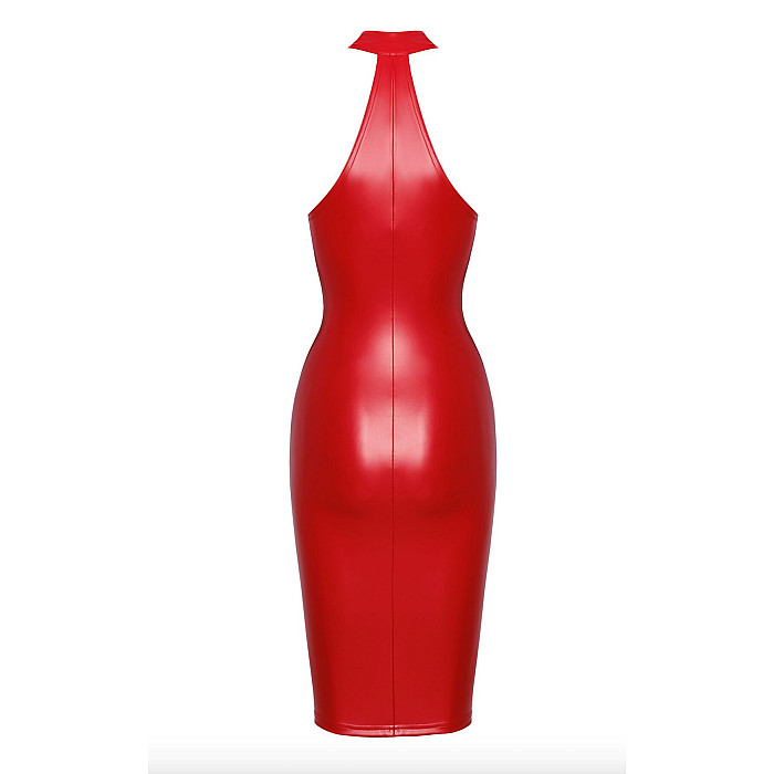 Платье Noir Handmade F354 Red powerwetlook dress - M