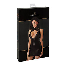 Сукня Noir Handmade F343 Powerwetlook and lace mini skirt - M