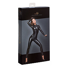 Комбинезон Noir Handmade F162 Powerwetlook overall with leash and two-way zipper, 3XL, мокрый эффект