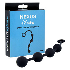 Анальні кульки Nexus Excite Large Anal Beads, силікон, макс. діаметр 3 см