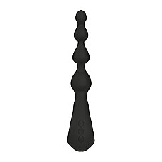 Анальные бусы с вибрацией LELO Soraya Beads Black, разный диаметр бусин, 8 режимов