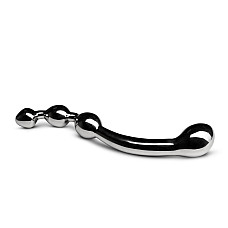 Анально-вагинальный стимулятор Sinner Gear Unbendable — Multi-Stim Pleasure Wand Metal Anal Dildo