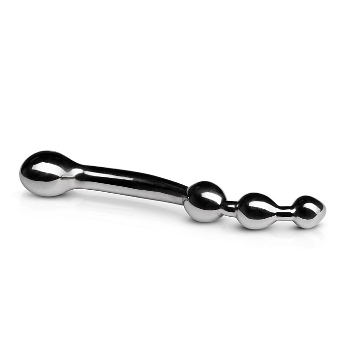 Анально-вагинальный стимулятор Sinner Gear Unbendable — Multi-Stim Pleasure Wand Metal Anal Dildo