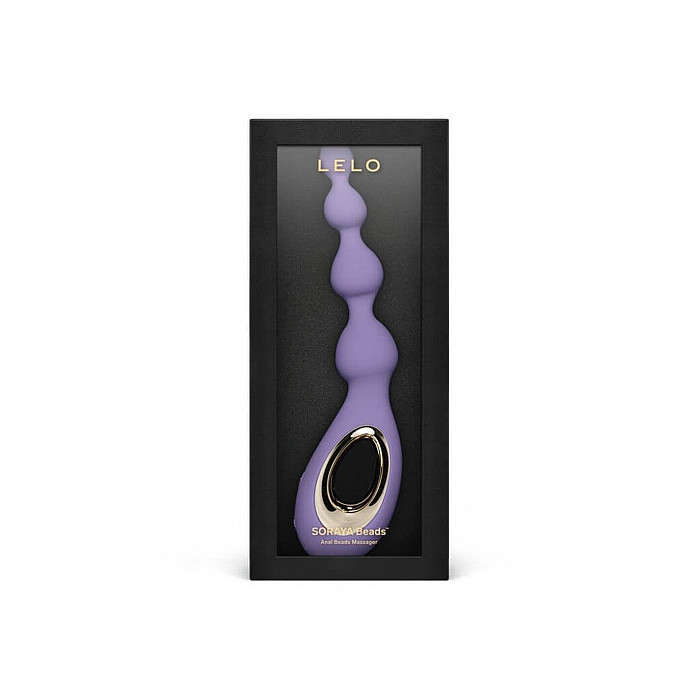Анальне намисто з вібрацією LELO Soraya Beads Violet Dusk, різний діаметр намистин, 8 режимів