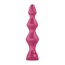 Анальный стимулятор-бусины с двумя моторами Satisfyer Lolli-Plug 1 Berry