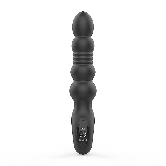 Анальный вибратор с пульсацией Loviss Thor Thrusting Anal Plug, 2 мотора