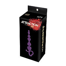 Анальные бусы MAI Attraction Toys №79 Purple, длина 18см, диаметр 3,1см