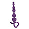 Анальні буси MAI Attraction Toys №79 Purple, довжина 18см, діаметр 3,1см