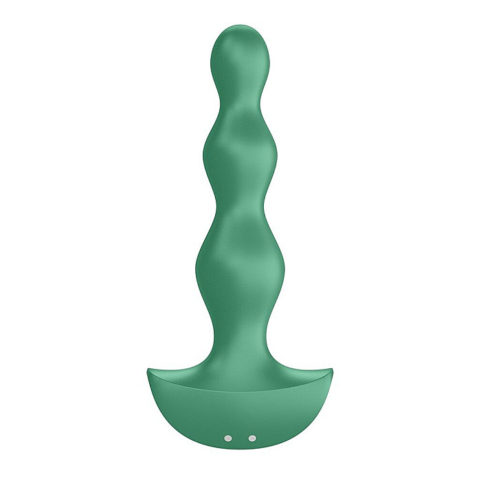 Анальный стимулятор-бусины с двумя моторами Satisfyer Lolli-Plug 2 Green