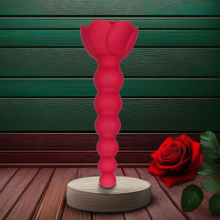 Анальная цепочка Lux Active с розой - Champion Rose