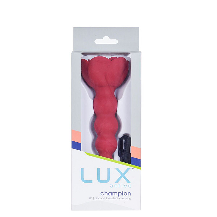 Анальная цепочка Lux Active с розой - Champion Rose
