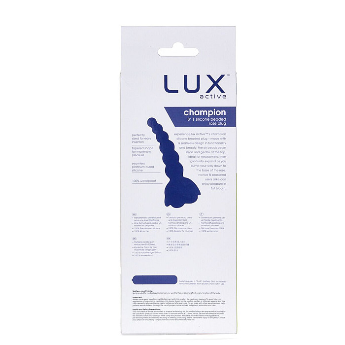 Анальная цепочка Lux Active с розой - Champion Rose