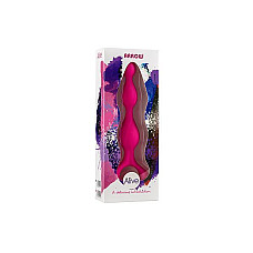 Анальная цепочка Alive Arrow Pink, силикон, макс. диаметр 3см