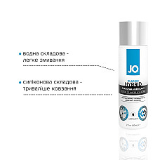 Густа змазка водно-силіконова System JO Classic Hybrid (60 мл) без парабенів, гліцерину та олій