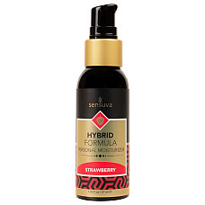 Змазка водно-силіконова Sensuva Hybrid Strawberry (57 мл) без цукру, можна для оральних пестощів