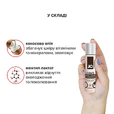 Розігрівальний крем-змазка з кокосовою олією System JO Coconut Hybrid WARMING (30 мл) білий
