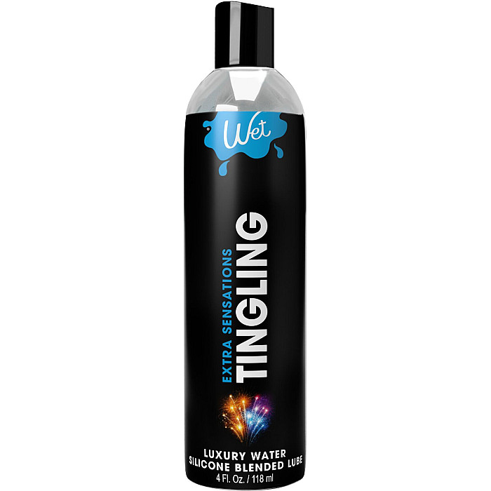 Охлаждающий лубрикант на водно-силиконовой основе Wet Extra Sensations Tingling (118 мл)
