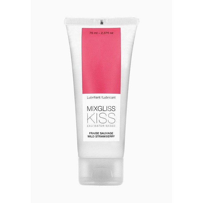 Лубрикант на водній основі MixGliss KISS Wild Strawberry (70 мл) Дика Полуничка