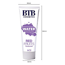 Смазка на водной основе BTB FLAVORED RED FRUITS с ароматом красных фруктов (100 мл)