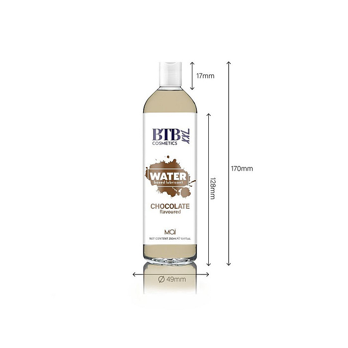 Смазка на водной основе BTB FLAVORED CHOCOLATE с ароматом шоколада (250 мл)