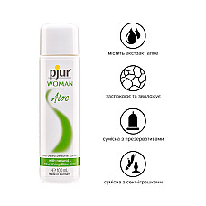 Лубрикант на водной основе pjur Woman Aloe 100 мл, с экстрактом алоэ, увлажняющий, без парабенов