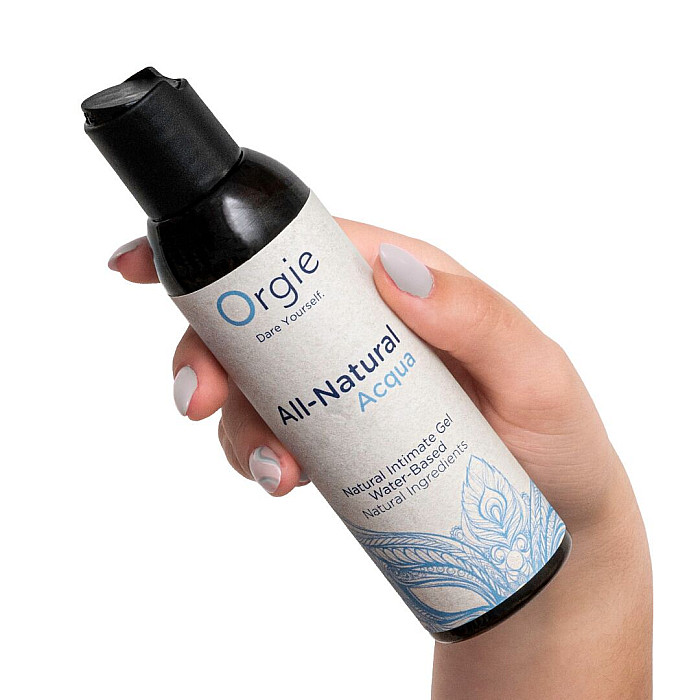 Лубрикант на водной основе Orgie All Natural Acqua, 150 мл, нелипкий, гладкий, натуральный состав