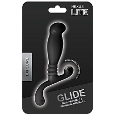 Массажер простаты Nexus Glide Black для новичков, ультрастимулирующий, с массажером промежности