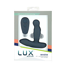 Массажер простаты с ротацией и вибрацией Lux Active Revolve, пульт ДУ