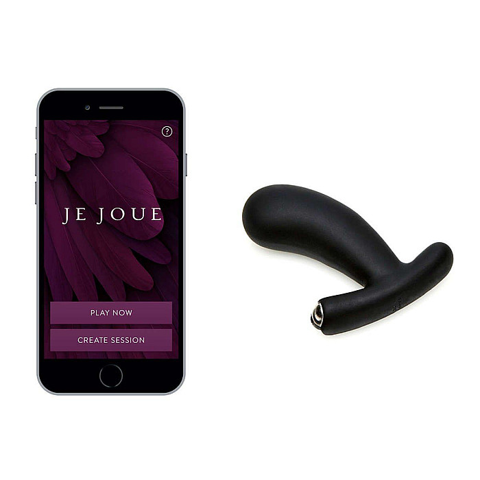 Смарт-массажер простаты Je Joue - NUO Black с двумя моторами и глубокой вибрацией + подарок косметичка