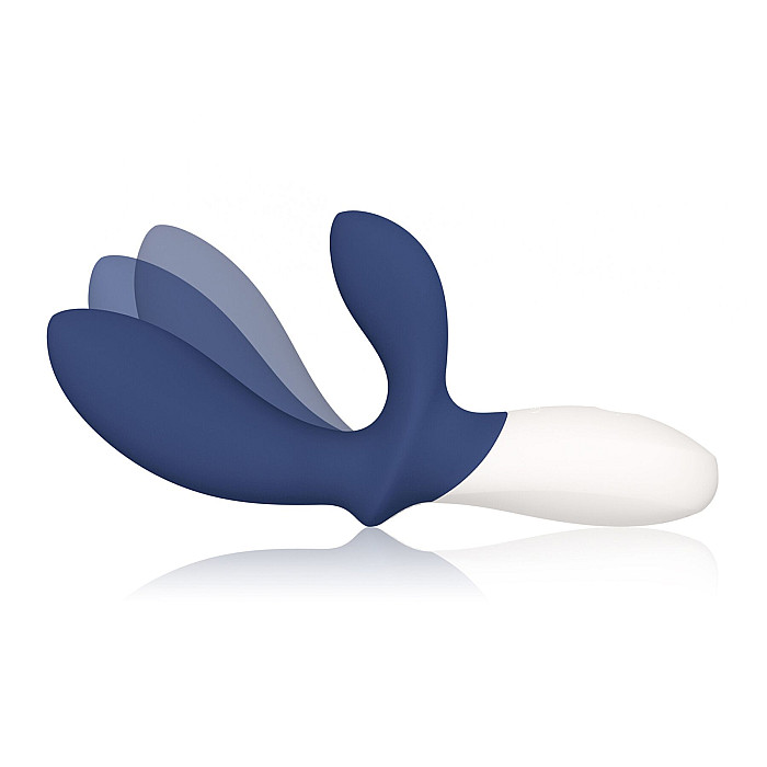 Массажер простаты LELO Loki Wave 2 Base Blue, 2 мотора, манящее движение + вибрация
