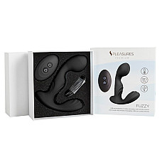 Вибромассажер простаты S Pleasures Premium FUZZY, черный, с рельефом, 10 режимов вибрации