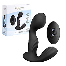 Вибромассажер простаты S Pleasures Premium FUZZY, черный, с рельефом, 10 режимов вибрации