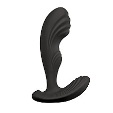 Вибромассажер простаты S Pleasures Premium Cozy, черный, с рельефной головкой, 10 режимов