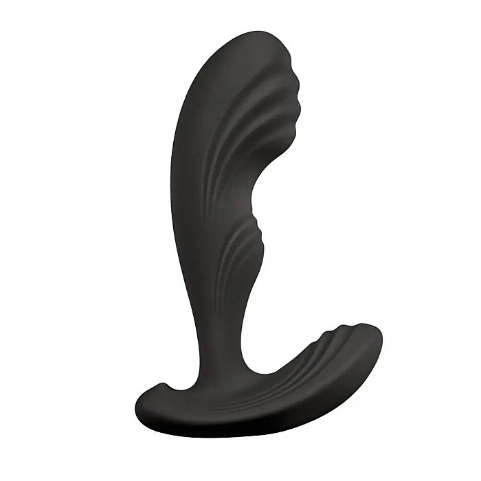 Вибромассажер простаты S Pleasures Premium Cozy, черный, с рельефной головкой, 10 режимов